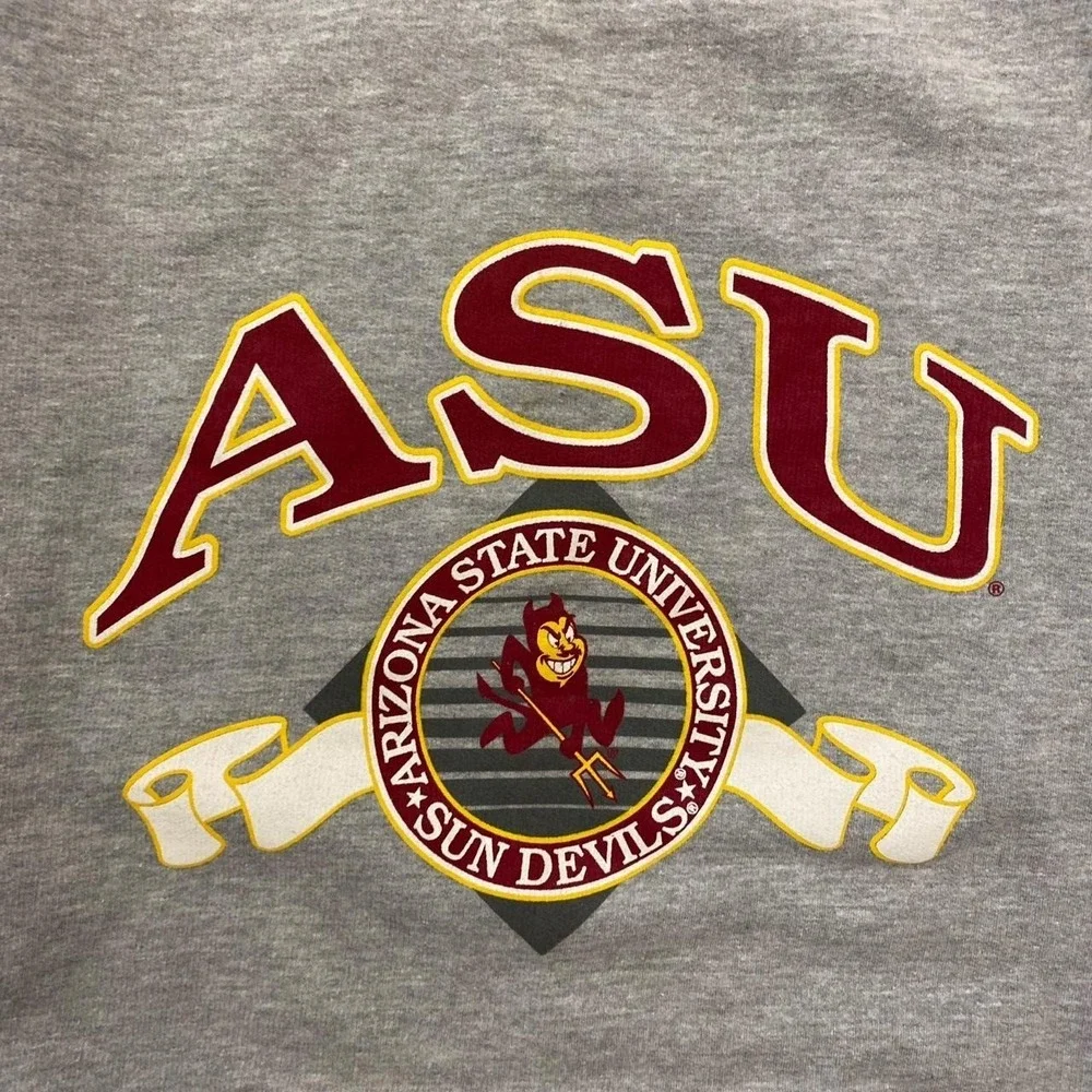 Vintage 90s ASU Arizona State University Sun Devils Pro Player Sparky Crewneck L